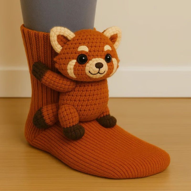 Cute Animal Socks – Warm Winter Accessories Christmas Gift for Animal Lovers - DiyGiftly