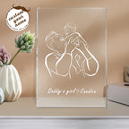 personalized custom gift for dad with clear acrylic finish