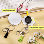 Personalized Glitter Acrylic Beaded Tassel Lanyard with Name Back to School Gift for Teacher