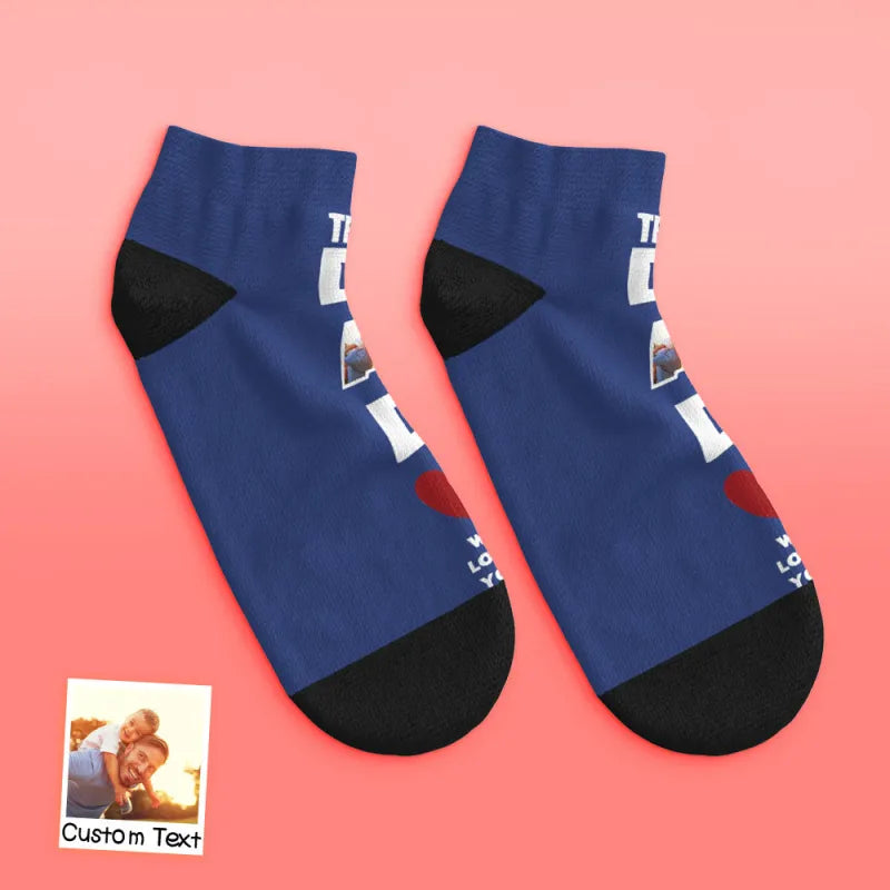 personalized socks for dad with soft breathable comfort photo