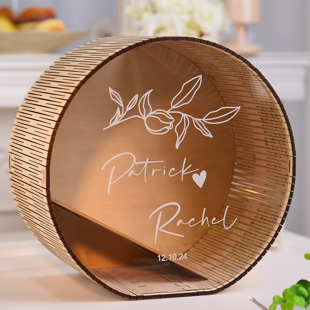 gifts for wife Cherish Every Moment - Personalized Keepsake - Wedding Card Box Wedding Memory Box Wedding Gift for Couple - g