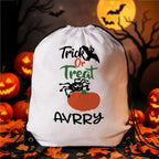 Custom Engraved Halloween-Themed Drawstring Bags for Trick-or-Treating and Festive Fun