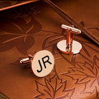 Personalized Engraved Tie Clip and Cufflinks Set with Wooden Box Wedding Gifts for Groomsmen