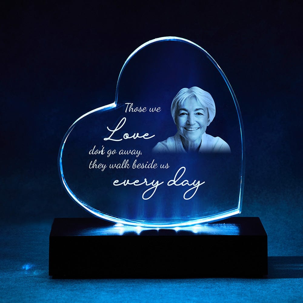 personalized engraved photo frame heart motif custom keepsake