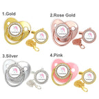 Custom Name Unicorn Baby Pacifier & Clip Set – Personalized Newborn Gift