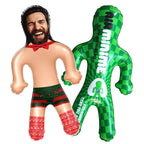 Custom Face Christmas Theme Blow Up Dolls Funny Inflatable Balloon Custom Air Doll for Party Favors Christmas Gifts