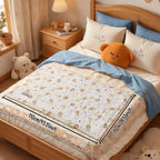 Personalized Baby Blanket Custom Baby Blanket with Embroidered Name Gift for Baby