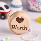 Personalized Wooden Yoyo with Engraved Name Yoyo Educational Toy Birthday Gift for Kid