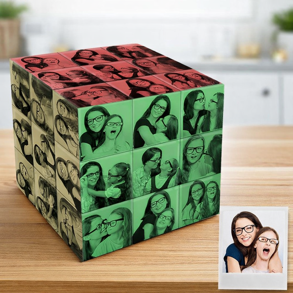 Photo Frame Multi Filter Decoration Multiphoto Colorful Rubic's Cube Gift For Mother's Day