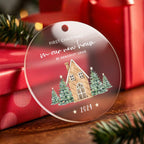 personalized acrylic ornament keepsake as a new home gift