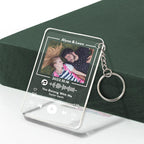 Custom Glass Code Plaque Music Keychain/Plaque 7 Color Night Light Gift For Anniversary