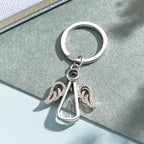 Personalized Angel Photo Keychain Projection Gem Ornament Memorial Gifts For Her
