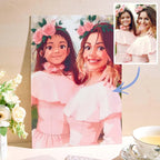 K-Dual View Personalized Anime Style Lenticular Photo Frame Art Gift Valentines Gift