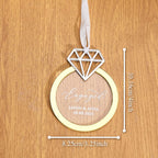 Personalized Engagement Ornament with Name Engaged Ornament Gift for Couple