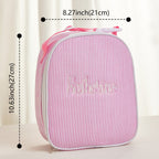 Personalized Lunch Bag with Embroidered Name Gift for Kids