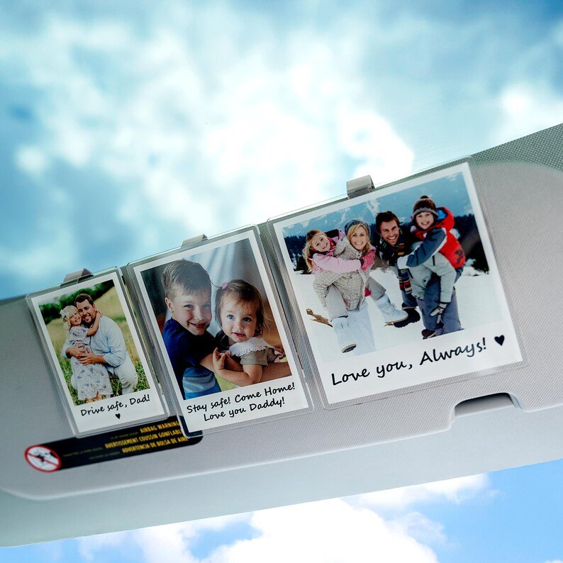 fathers day surprise ornament for dad inspired by dad car visor clip