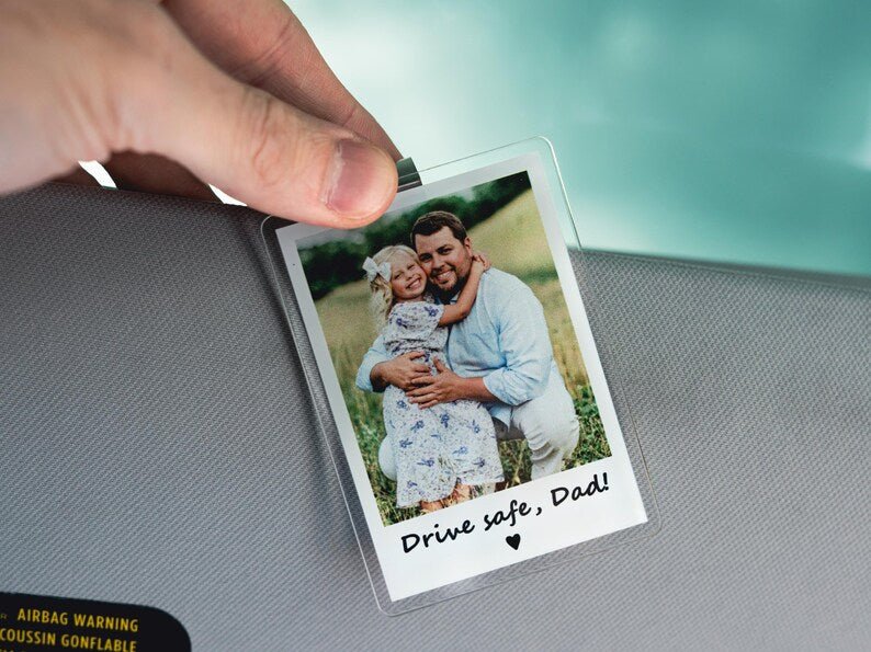 dad car visor clip ornament for dad personalized gift