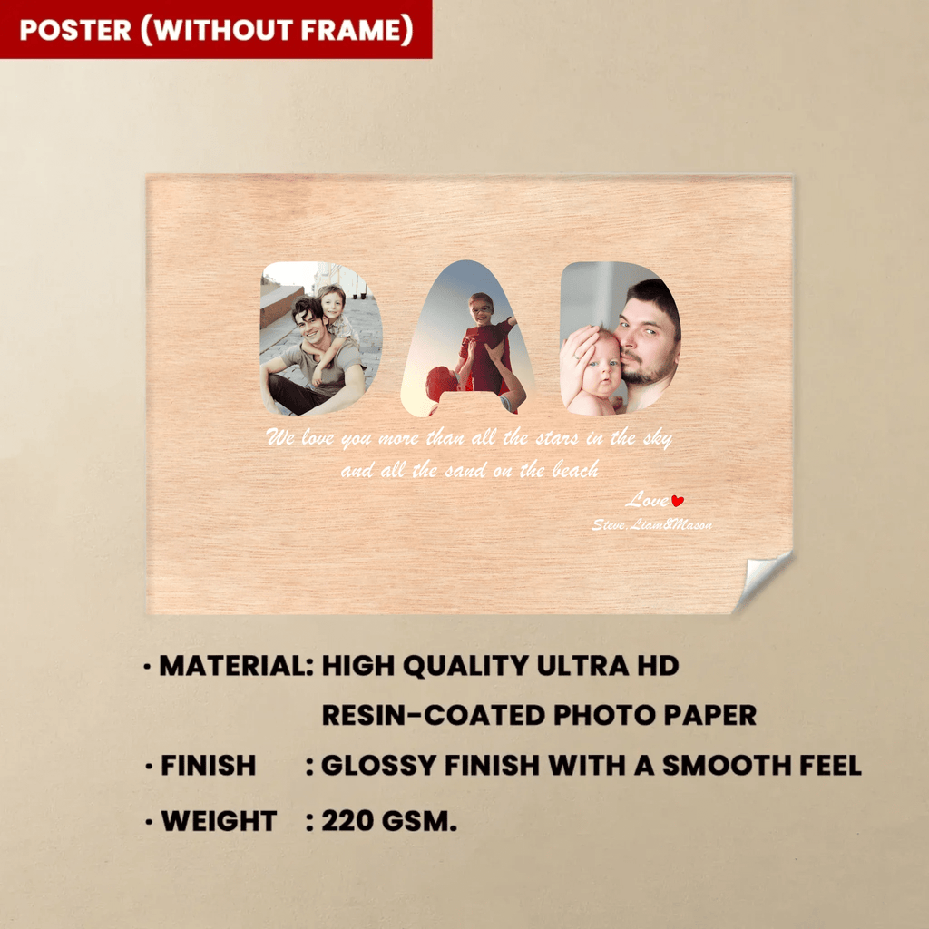 dad custom photo custom gift for dad personalized gift photo
