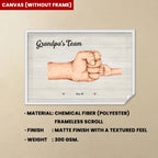 poster canvas wall art Together Were a Team family wall decor for dad