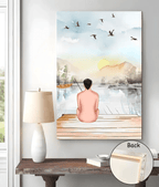 Daddy Thanks For Being My Hero, My Friend - Personalized Wrapped Canvas 713197 - 713360 - DiyGiftly