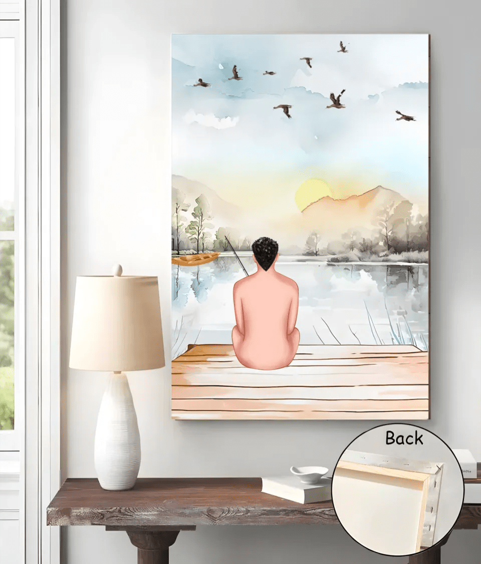 Daddy Thanks For Being My Hero, My Friend - Personalized Wrapped Canvas 713197 - 713360 - DiyGiftly