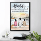 Daddy Thanks For Being My Hero, My Friend - Personalized Wrapped Canvas 713197 - 713360 - DiyGiftly