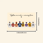 Daddy's Team Baseball Family Sitting Personalized Wallet Card , Gift For Dad, Grandpa, Husband 708327 - DiyGiftly
