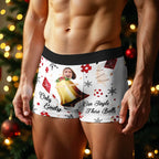 Personalized Face Boxer Only Can Jingle These Bells without Custom Belt Text Men Underwear Christmas Gift Personalized Photo Valentines Gift