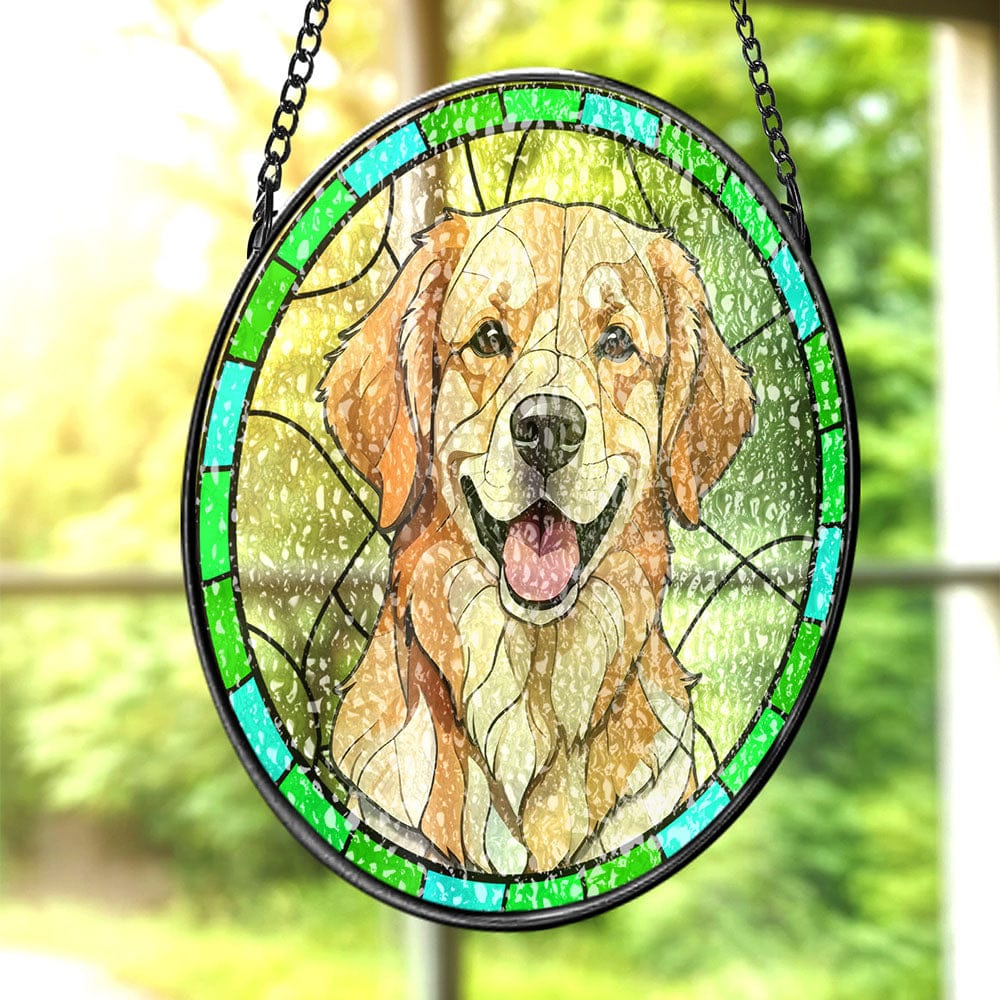 Cat Memorial Suncatcher Ornament Gifts for Window Display Stained Glass Style Keepsake