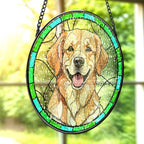 Cat Memorial Suncatcher Ornament Gifts for Window Display Stained Glass Style Keepsake