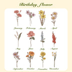 Personalized Birth Flower Waterproof Bottle Carrier Bag with Removable Pouch for 40oz Stanley Tumbler Gift for Women