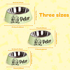 Personalized Pet Bowl Stainless Steel Dog Food Water Bowl Feeding Supplies Gift for Pet Owner