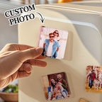Personalized Photo Fridge Magnetic Acrylic Square Refrigerator Magnet Home Decor