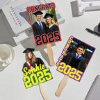 Personalized Graduation Handheld Photo Fan Graduation Party Gift for Class of 2025 Graduates