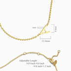 Custom Initial Letter Necklace S925 Silver