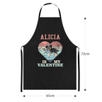 Personalized Name and Photo Apron Valentine Kitchen Apron