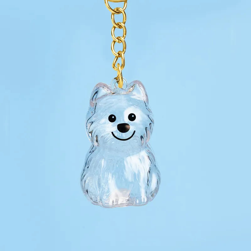 Dog Hair Collector Keychain Bag Charm Memorial Storage Box without Text Sentimental Perfect for Storing Pet Hair Gift for Dog Lovers