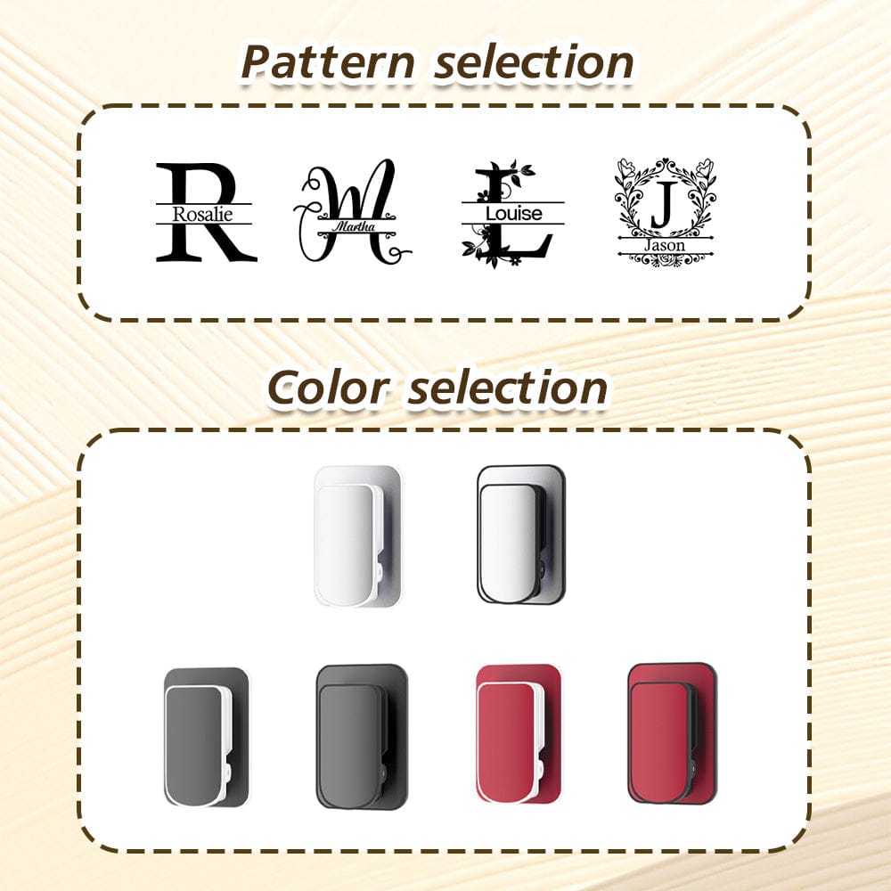 Personalized Name Car Sunglasses Holder Car Sun Visor Clip Birthday Gift for Friend Family