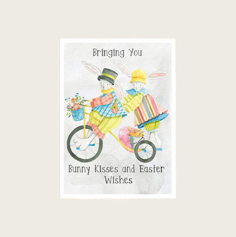 Bringing You Bunny Kisses and Easter Wishes Greeting Card Gift Card