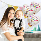 Custom Photo Happy Birthday Balloons for Baby Shower Birthday Party Decoration Supplies
