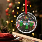 Deck The Halls With Pickleballs - Personalized Custom Glass Ornament 720708 - DiyGiftly