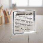 Difference Maker Gift, Plaque, Retirement Gift, Employee gift, Teacher Gift, Coworker Gift, Appreciation Gift, Coworker gift, Thank You Gift 326784 - DiyGiftly