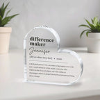 Difference Maker Gift, Plaque, Retirement Gift, Employee gift, Teacher Gift, Coworker Gift, Appreciation Gift, Coworker gift, Thank You Gift 326784 - DiyGiftly