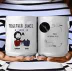 Personalized Long Distance Mug anniversary gift