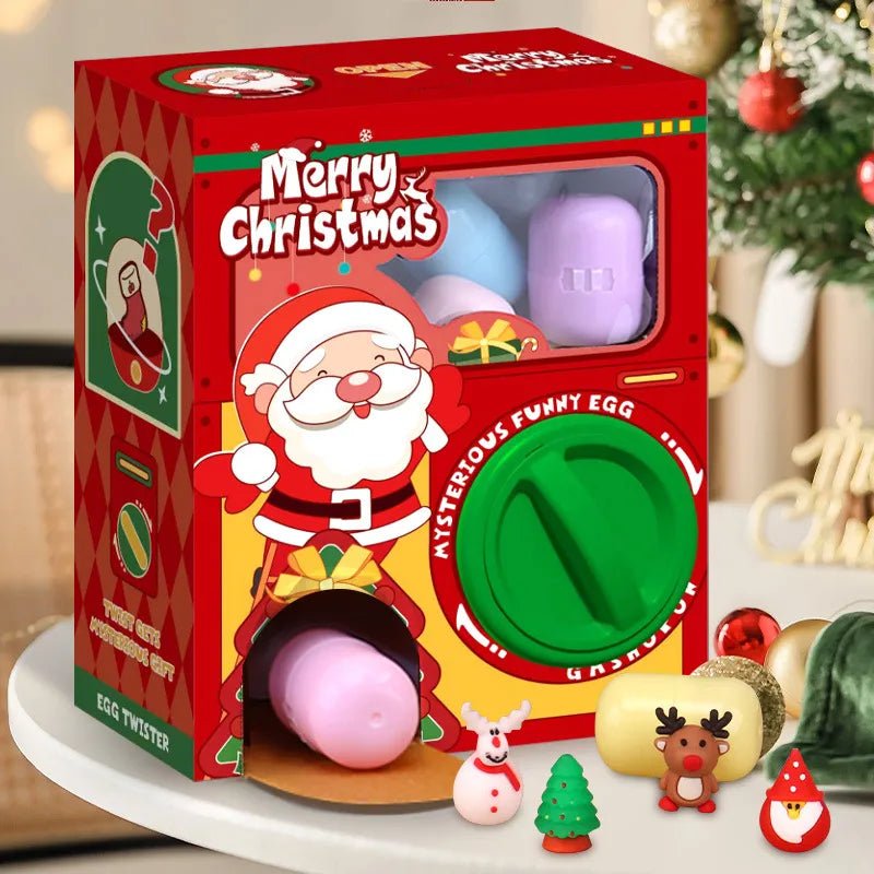 DIY Ramdom Style Egg Twisting Machine Gashapon Paired with 6 Eggs Toys Surprise Bilnd Box Christmas Gifts for Kids - DiyGiftly