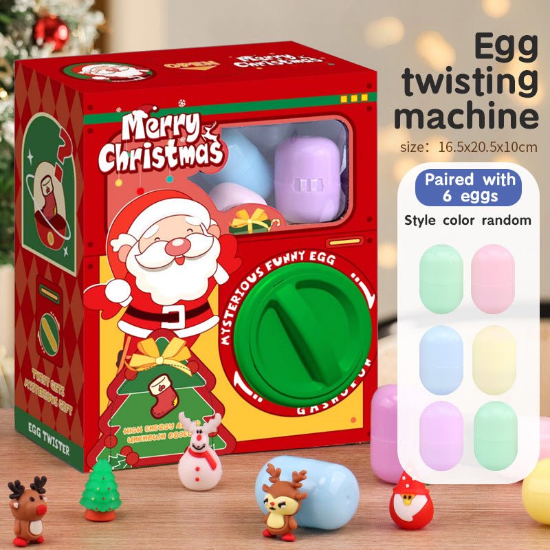 DIY Ramdom Style Egg Twisting Machine Gashapon Paired with 6 Eggs Toys Surprise Bilnd Box Christmas Gifts for Kids - DiyGiftly