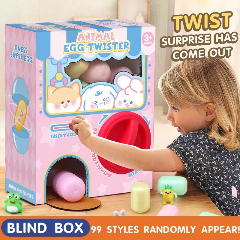 DIY Ramdom Style Egg Twisting Machine Gashapon Paired with 6 Eggs Toys Surprise Bilnd Box Christmas Gifts for Kids - DiyGiftly