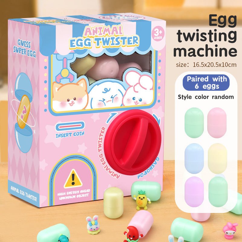 DIY Ramdom Style Egg Twisting Machine Gashapon Paired with 6 Eggs Toys Surprise Bilnd Box Christmas Gifts for Kids - DiyGiftly
