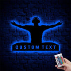 DJ Player Custom Name Metal Wall Art – Personalized Music Sign for Nightclubs, Studios & Home Decor 88760320 - DiyGiftly