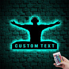 DJ Player Custom Name Metal Wall Art – Personalized Music Sign for Nightclubs, Studios & Home Decor 88760320 - DiyGiftly